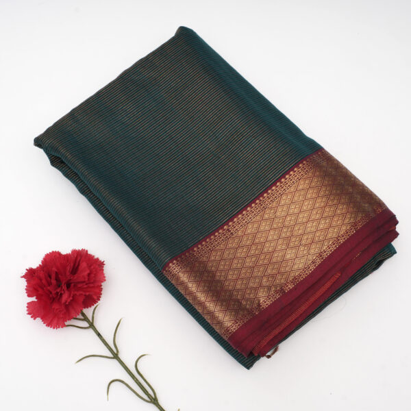 Dark Green Tissue Saree