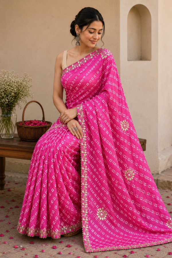 Bandhej Saree