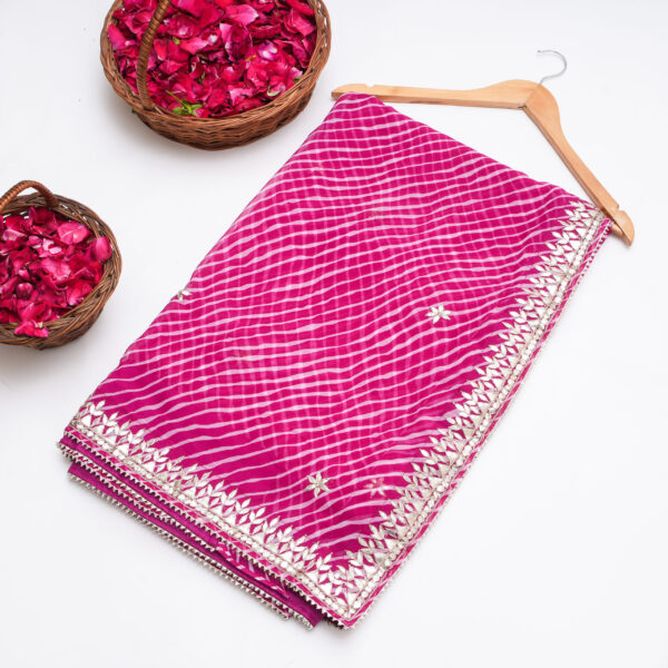 Chiffon Lehriya Saree